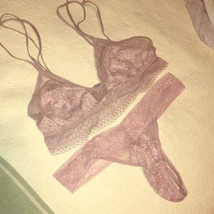 VS bralette and thong set